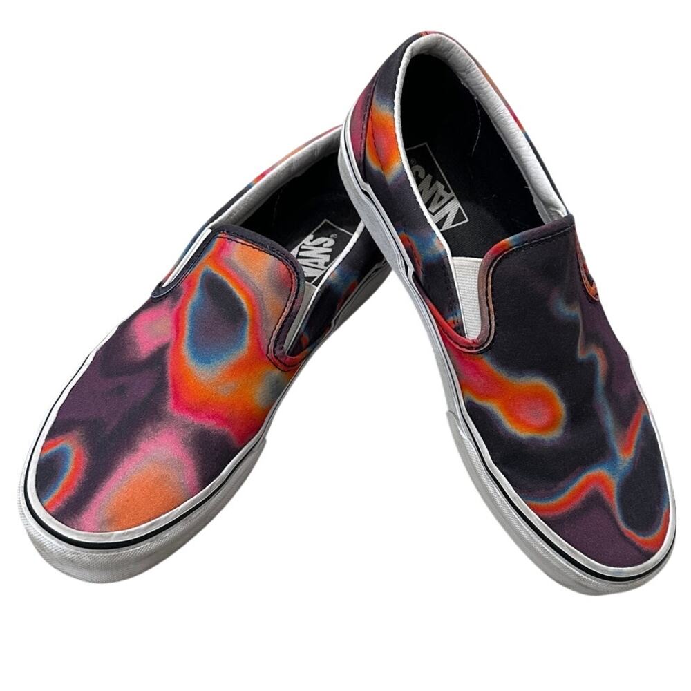 Vans Classic Canvas Slip-On Sneakers Heat Map Abstract Psychedelic Streetwear 9